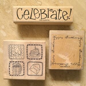 Birthday Wooden Stamp Set